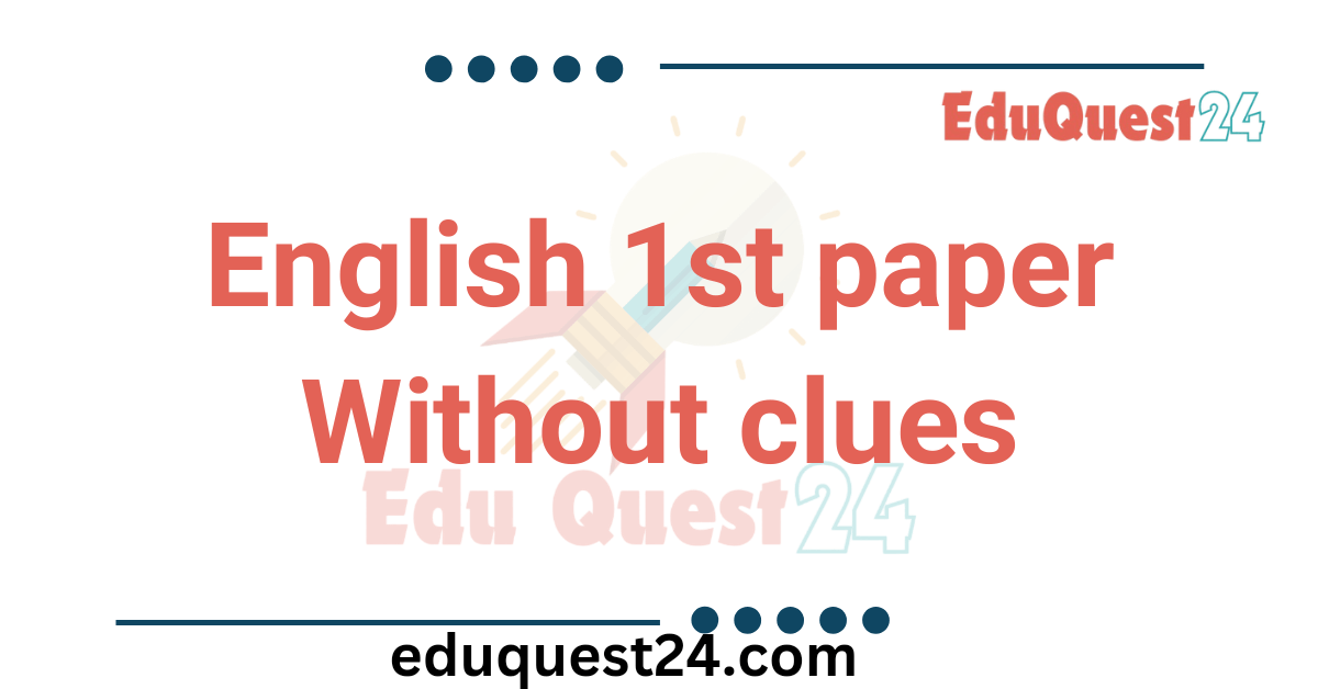 without clues for hsc