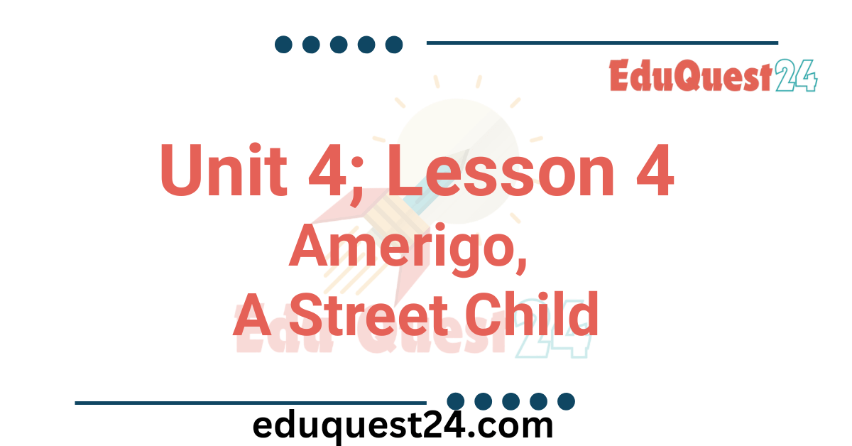 Amerigo a Street Child